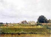 Stanislaw Debicki Landscape from Stryja USA oil painting artist